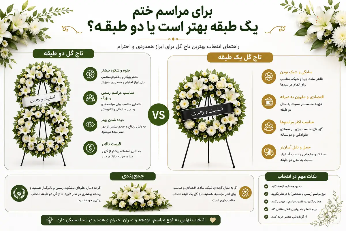 برای مراسم ختم یک طبقه بهتر است یا دو طبقه؟