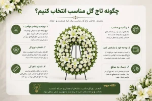 چگونه تاج گل مناسب انتخاب کنیم؟